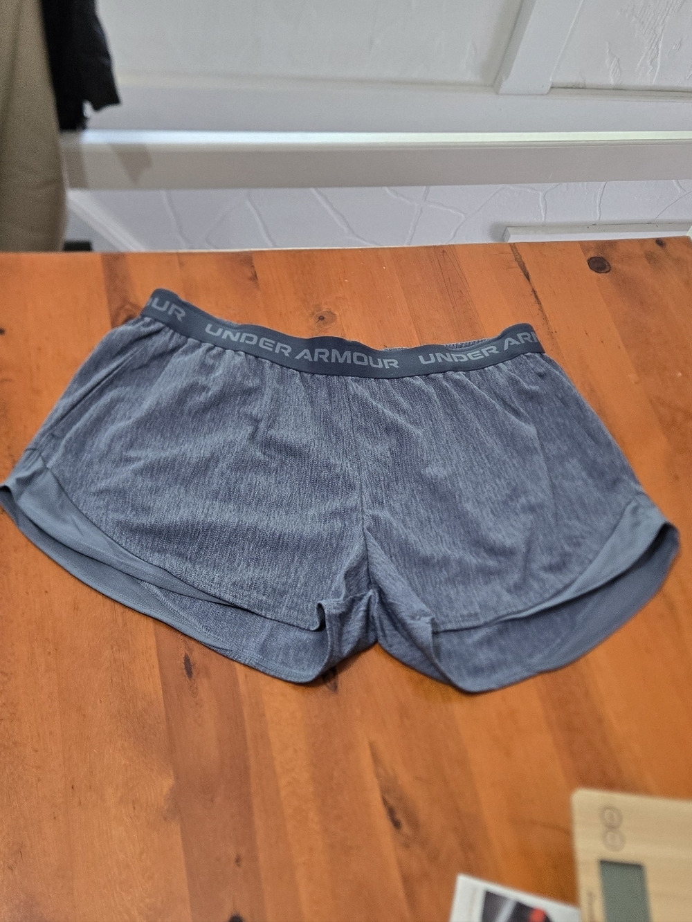 Under Armour UA Tech Play Up Twist Shorts Women XL Navy Blue Loose Fit Pockets